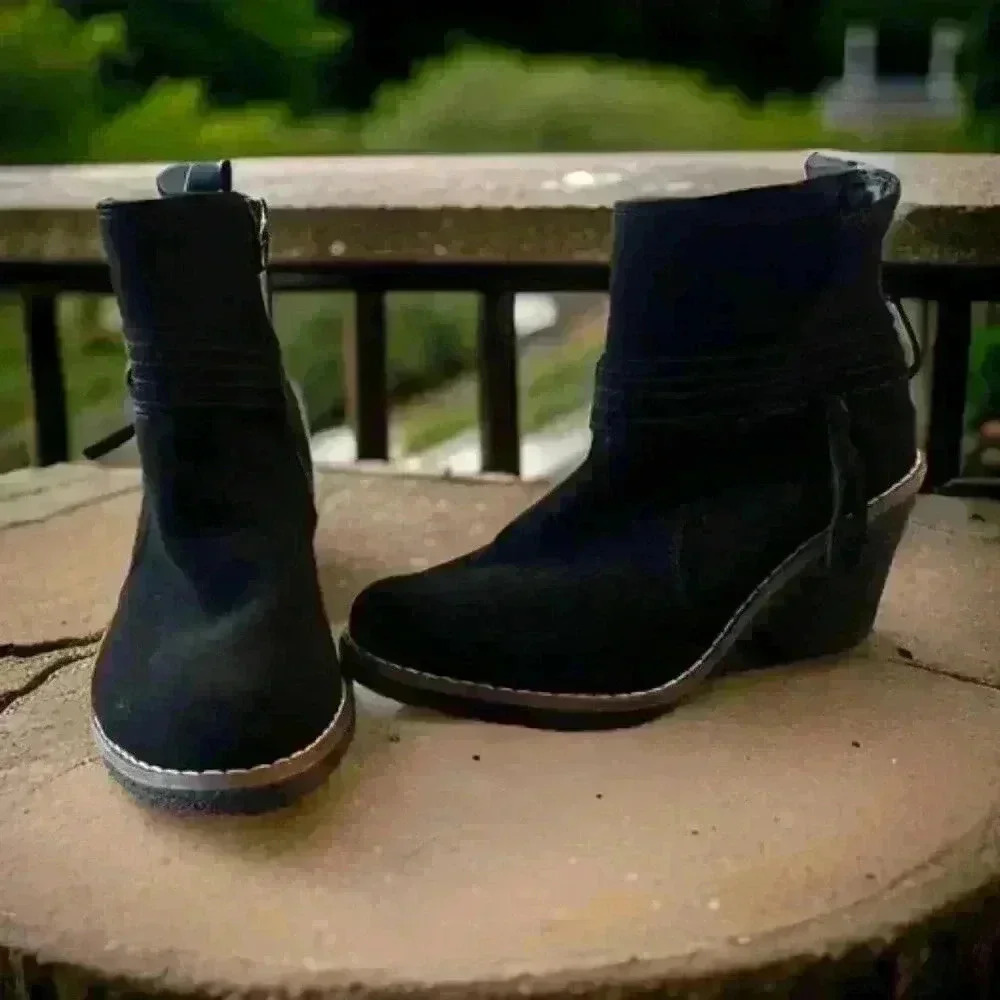 Western Black Booties Size 5.5